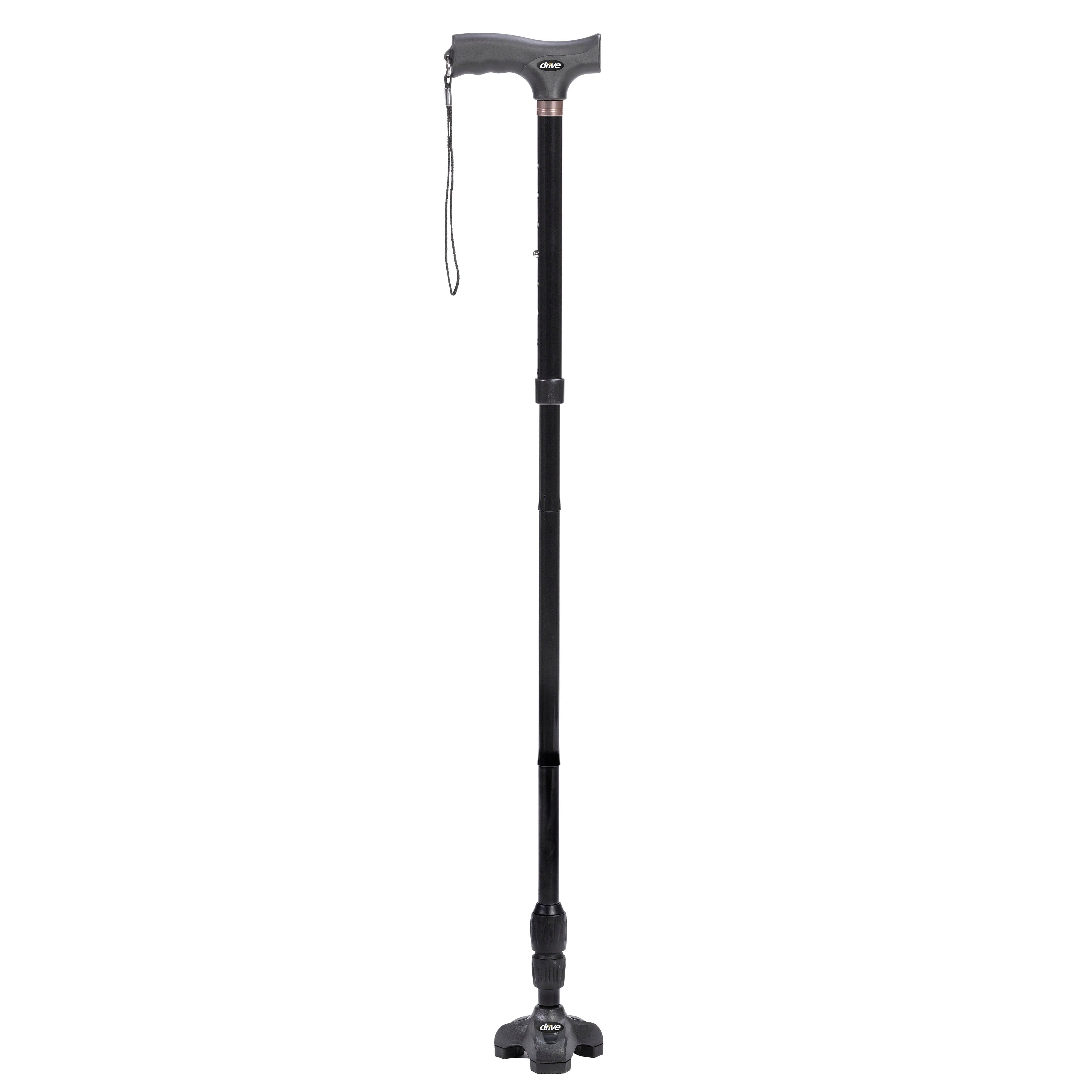 Drive Medical Canes Drive Medical Flex N Go Adjustable Folding Cane with T Handle