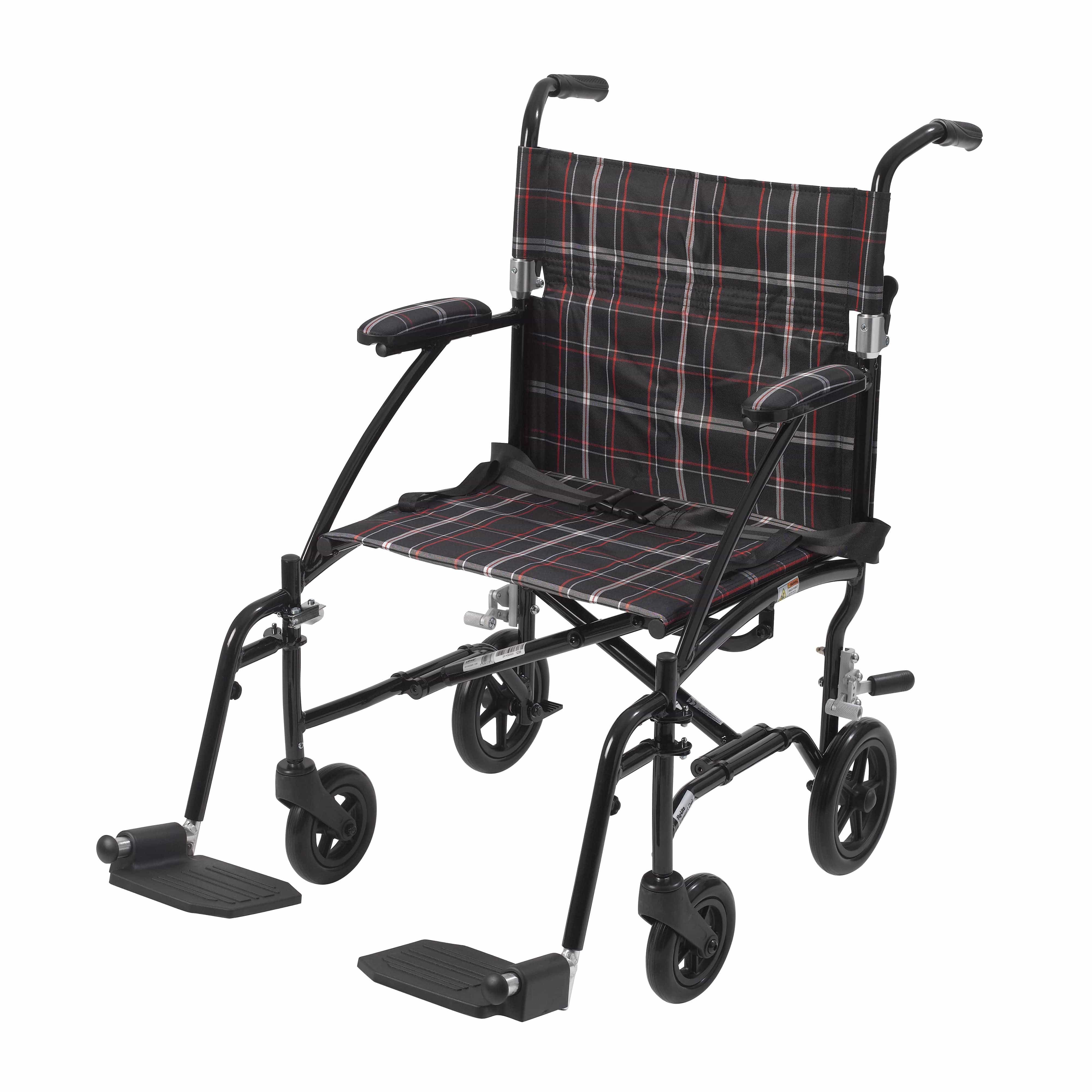 Drive Medical Transport Chairs Black Drive Medical Fly Lite Ultra Lightweight Transport Wheelchair