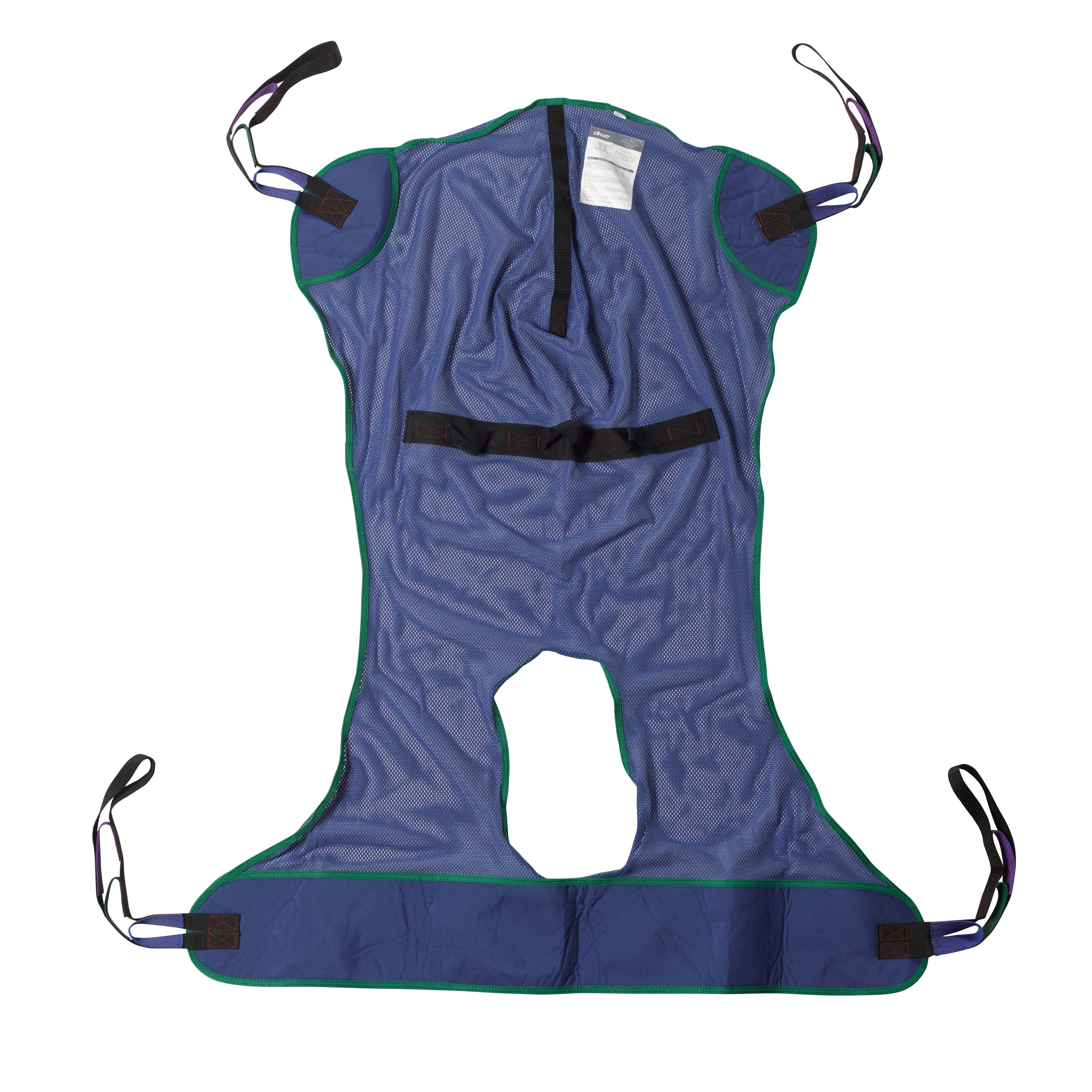 Drive Medical Patient Room/Patient Lift Slings and Accessories/Slings With Commode Cutout / Mesh / Large Drive Medical Full Body Patient Lift Sling