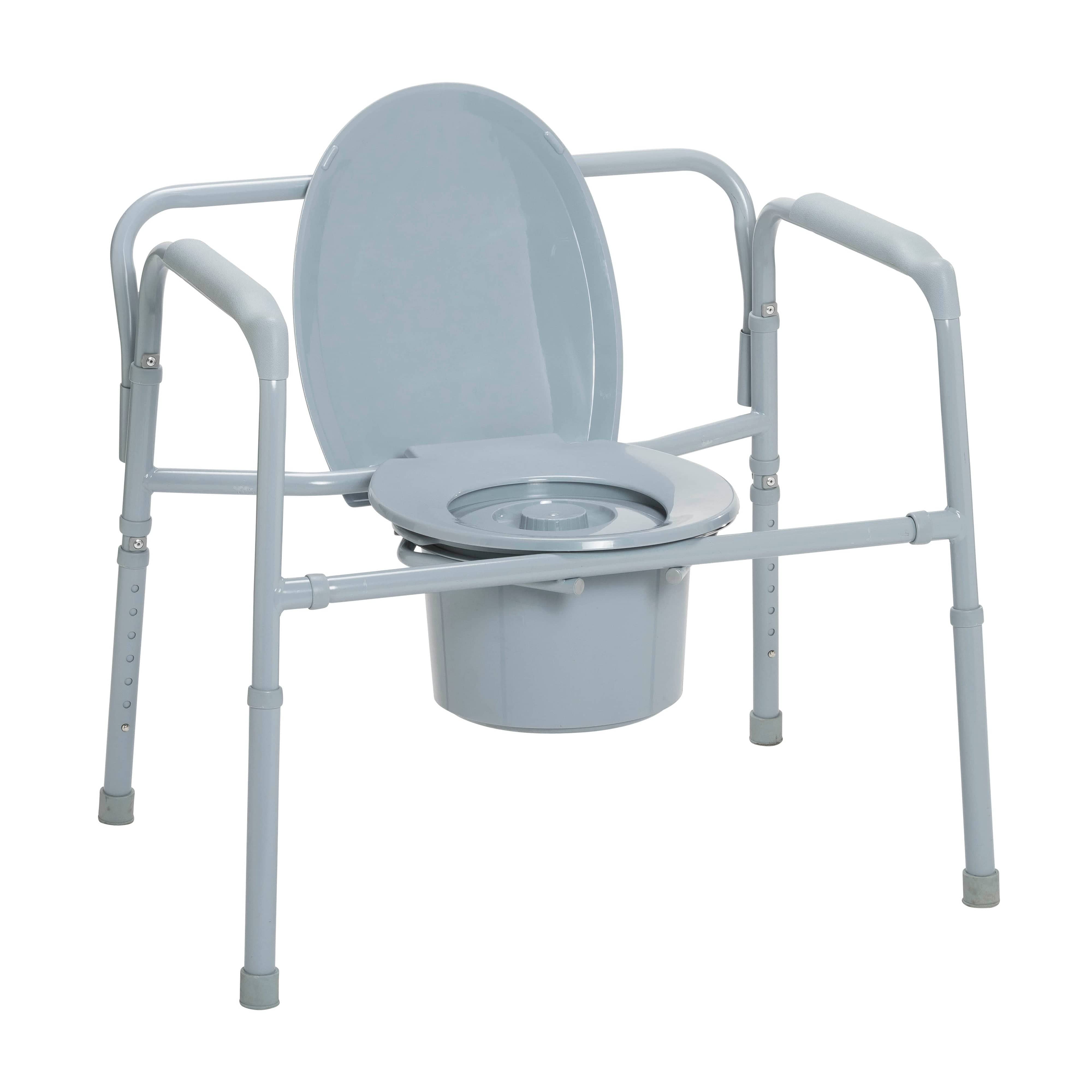 Drive Medical Commodes Drive Medical Heavy Duty Bariatric Folding Bedside Commode Seat