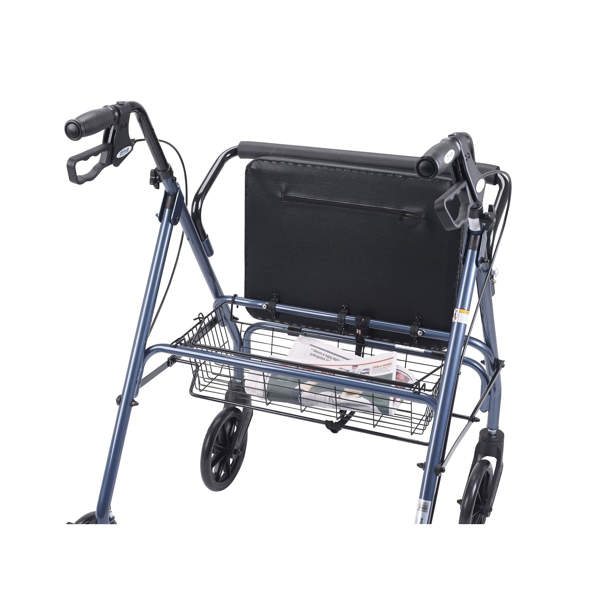 Drive Medical Rollators Drive Medical Heavy Duty Bariatric Rollator Rolling Walker with Large Padded Seat