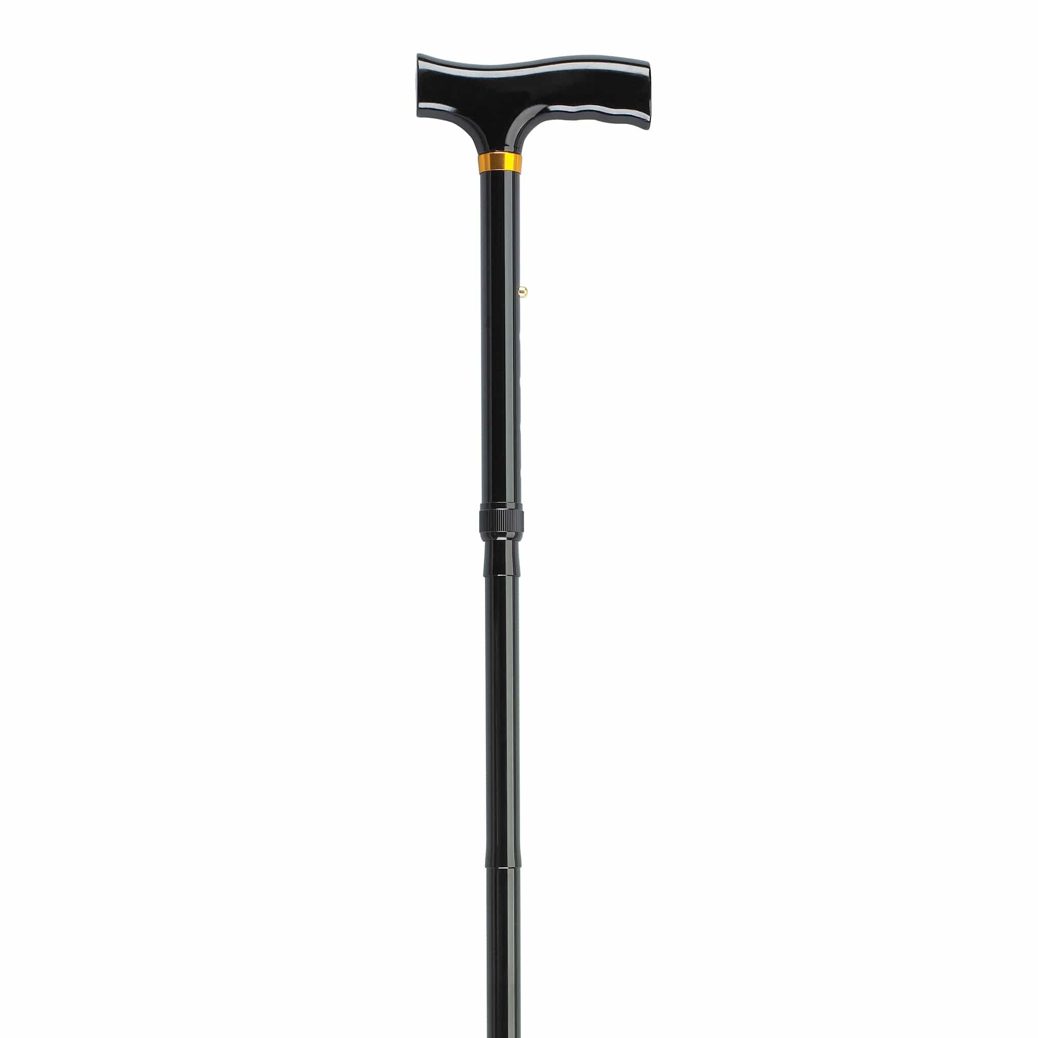 Drive Medical Canes Black Drive Medical Lightweight Adjustable Folding Cane with T Handle