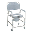 Drive Medical Commodes Drive Medical Lightweight Portable Shower Chair Commode with Casters