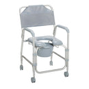 Drive Medical Commodes Drive Medical Lightweight Portable Shower Chair Commode with Casters