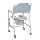 Drive Medical Commodes Drive Medical Lightweight Portable Shower Chair Commode with Casters