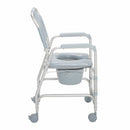 Drive Medical Commodes Drive Medical Lightweight Portable Shower Chair Commode with Casters