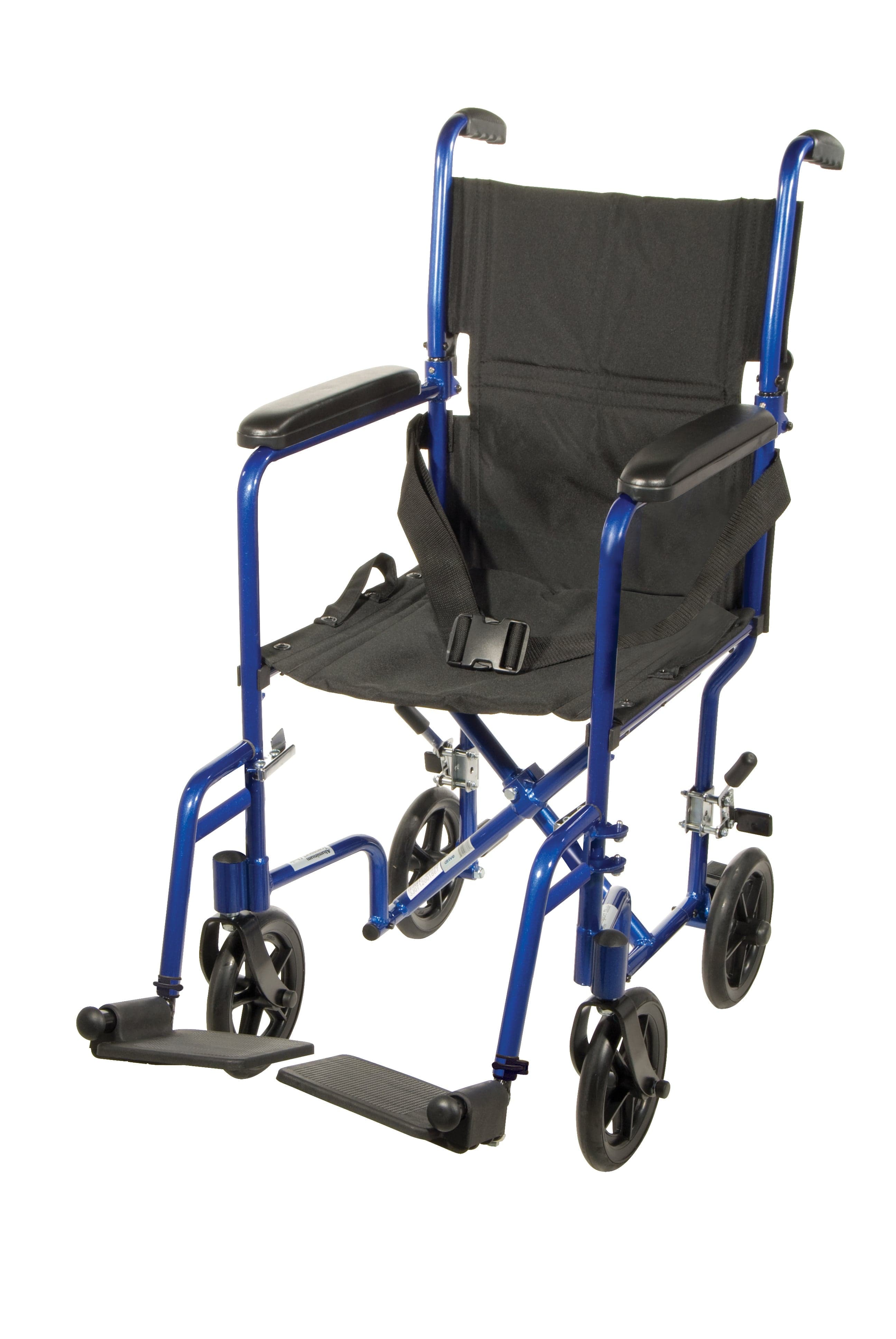 Drive Medical Transport Chairs Blue / 17" Seat Drive Medical Lightweight Transport Wheelchair