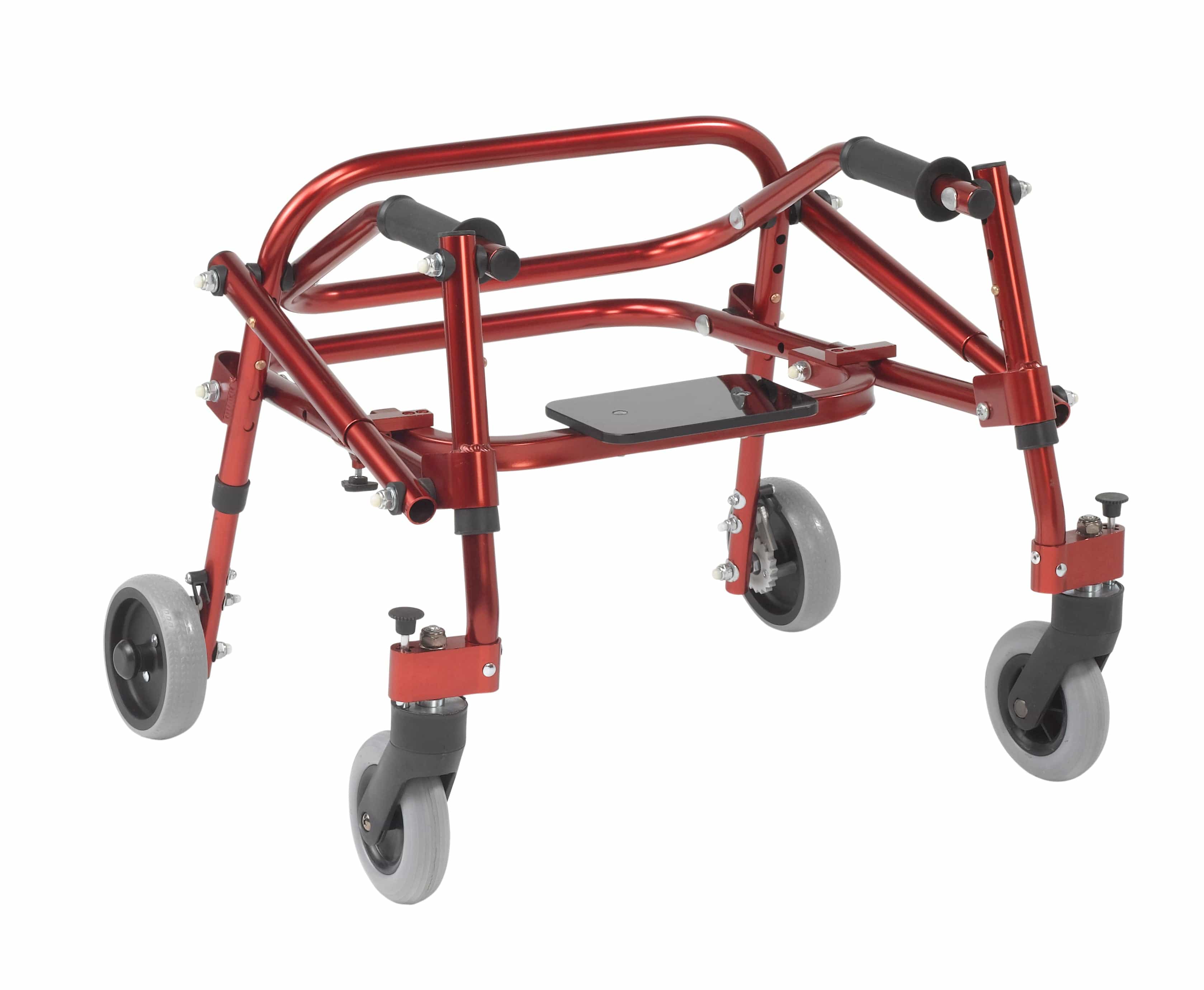 Drive Medical Pediatric Rehab Extra Small / Castle Red Drive Medical Nimbo 2G Lightweight Posterior Walker with Seat