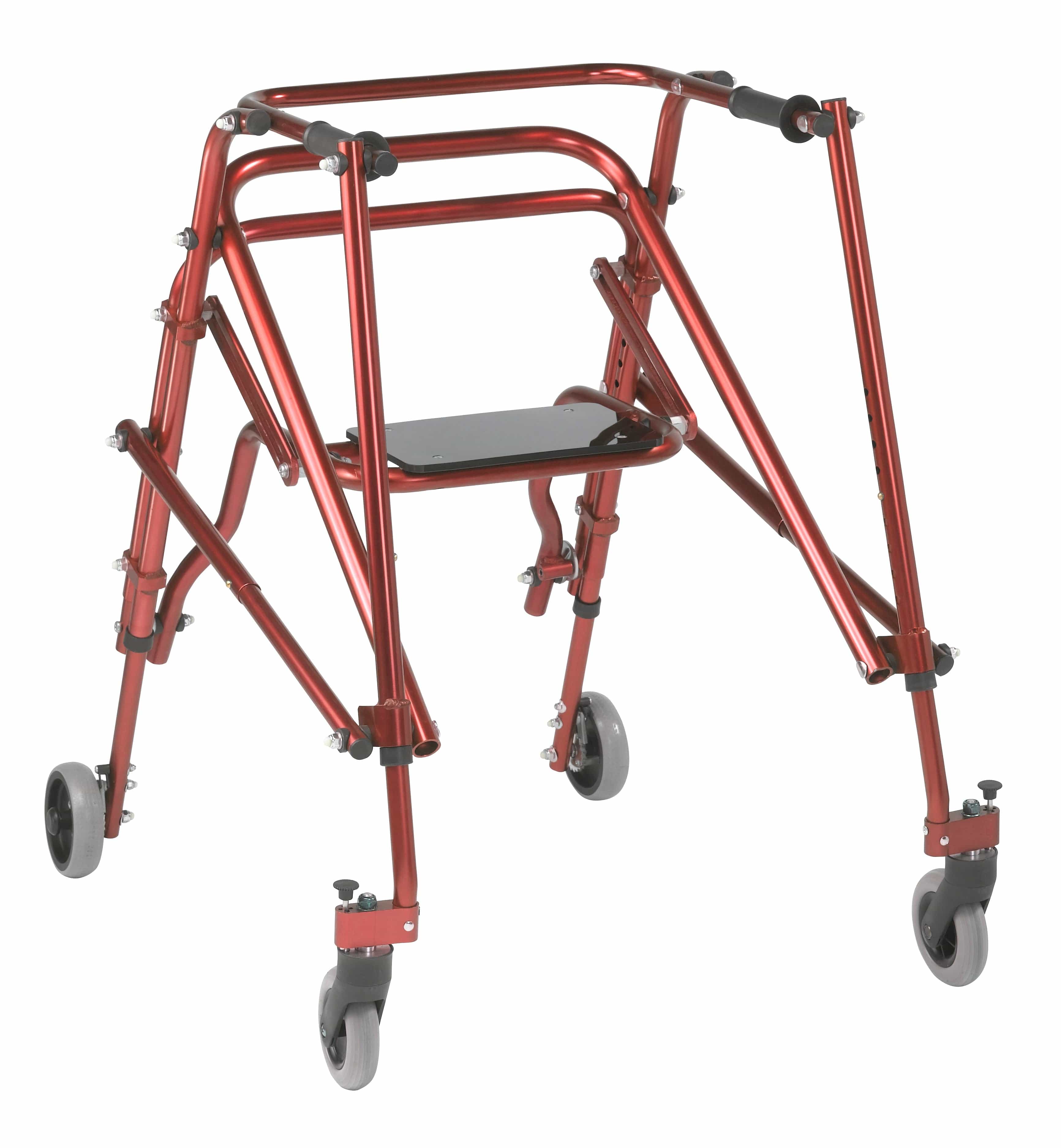 Drive Medical Pediatric Rehab Large / Castle Red Drive Medical Nimbo 2G Lightweight Posterior Walker with Seat
