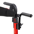 Drive Medical Rollators Drive Medical Nitro Duet Dual Function Transport Wheelchair and Rollator Rolling Walker, Red