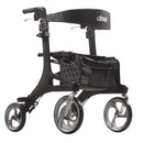 Drive Medical Rollators Drive Medical Nitro Elite CF Carbon Fiber Rollator Rolling Walker, Black