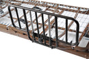 Drive Medical Hospital Beds/Hospital Bedrails/Half Length Bedrails Drive Medical No Gap Half Length Side Bed Rails with Brown Vein Finish