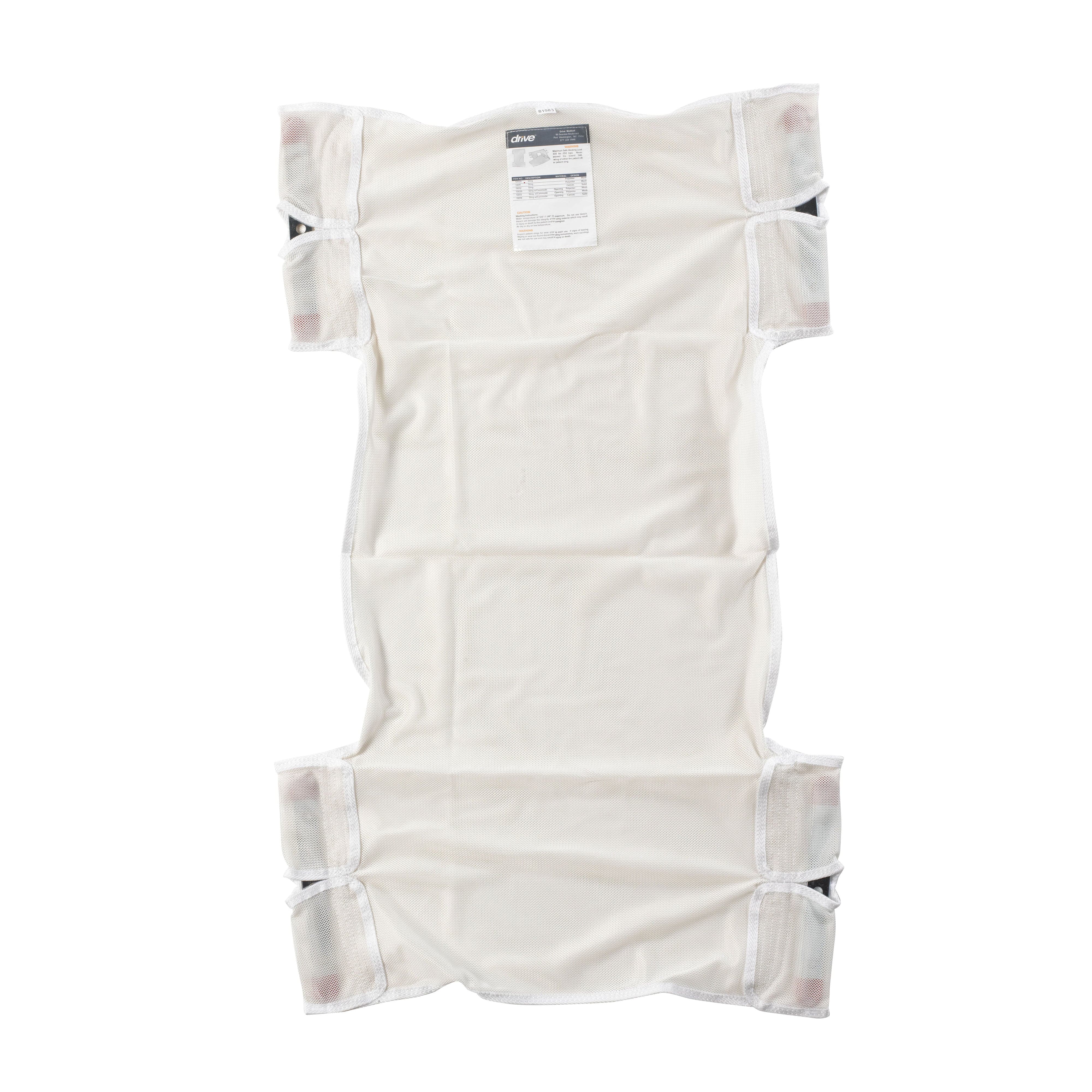 Drive Medical Patient Room Polyester Mesh / No Commode Cutout Drive Medical Patient Lift Sling