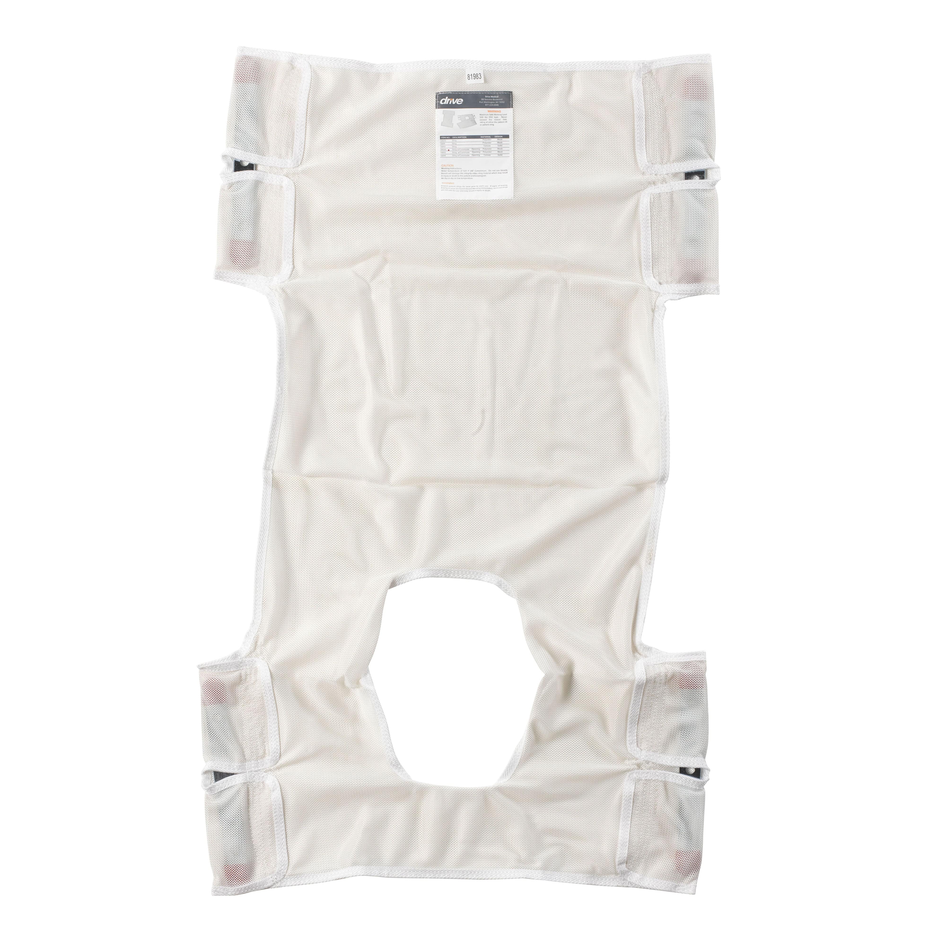 Drive Medical Patient Room Polyester Mesh / With Commode Cutout Drive Medical Patient Lift Sling