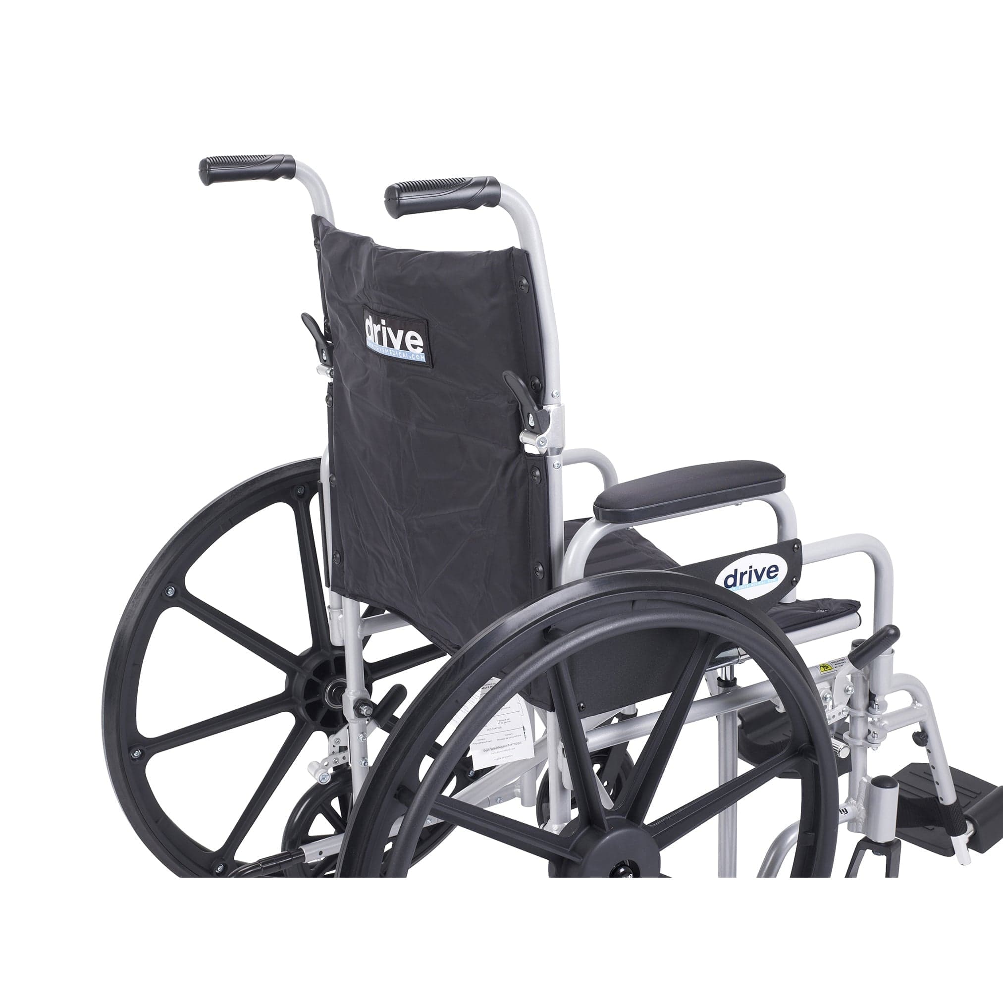 Drive Medical Wheelchairs Drive Medical Poly Fly Light Weight Transport Chair Wheelchair with Swing away Footrest