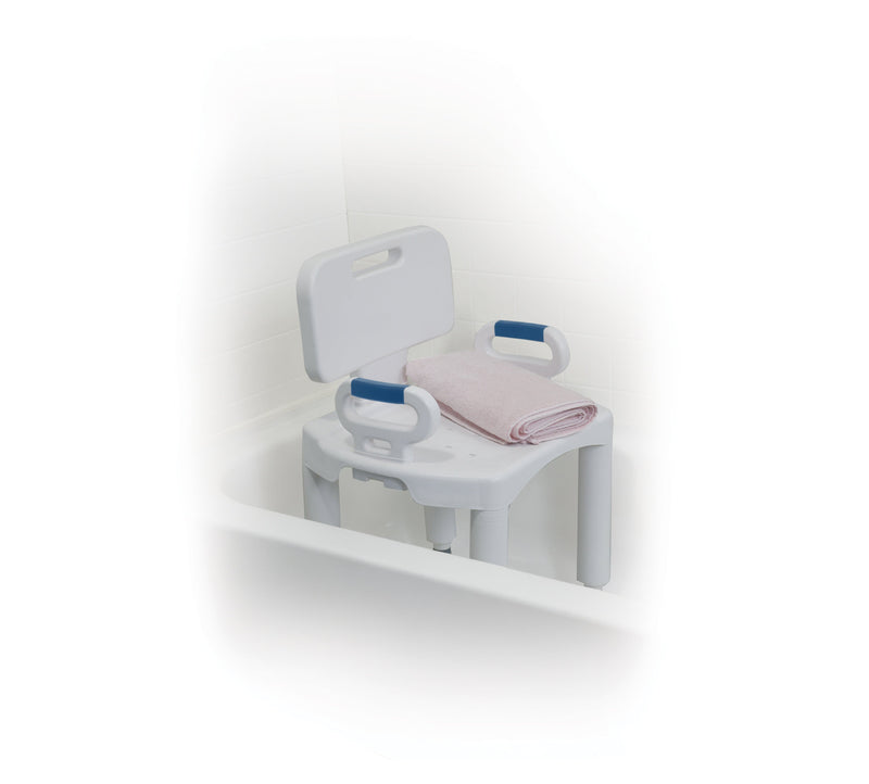 Drive Medical Bathroom Safety Drive Medical Premium Series Shower Chair with Back and Arms