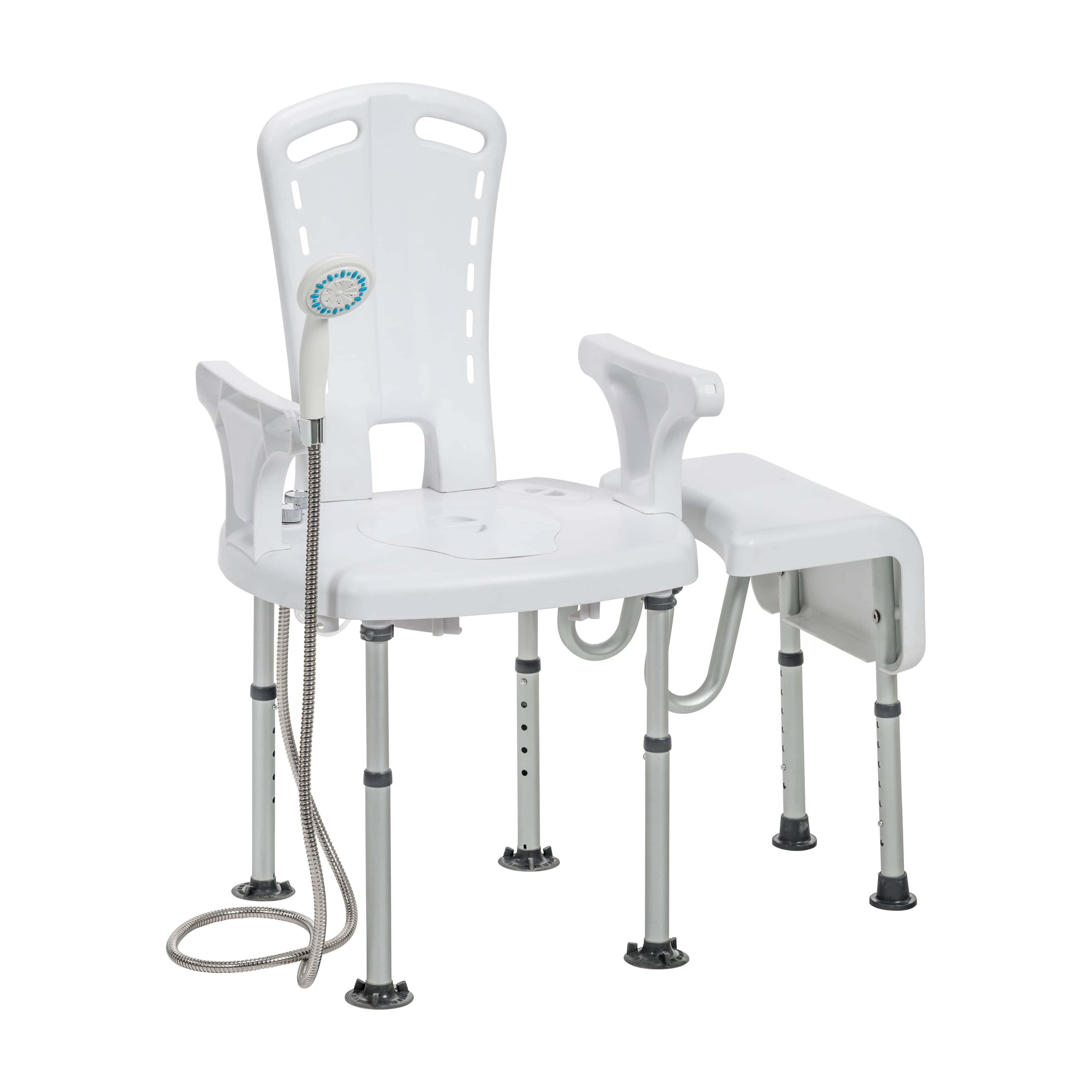 Drive Medical Bathroom Safety/Bath Benches and Stools/Bath Benches with Back Drive Medical PreserveTech Aquachair Transfer Accessory with Curtain Guard Protection
