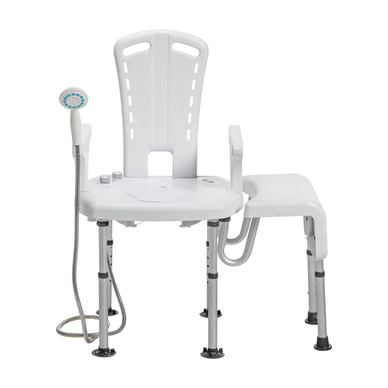 Drive Medical Bathroom Safety/Bath Benches and Stools/Bath Benches with Back Drive Medical PreserveTech Aquachair Transfer Accessory with Curtain Guard Protection