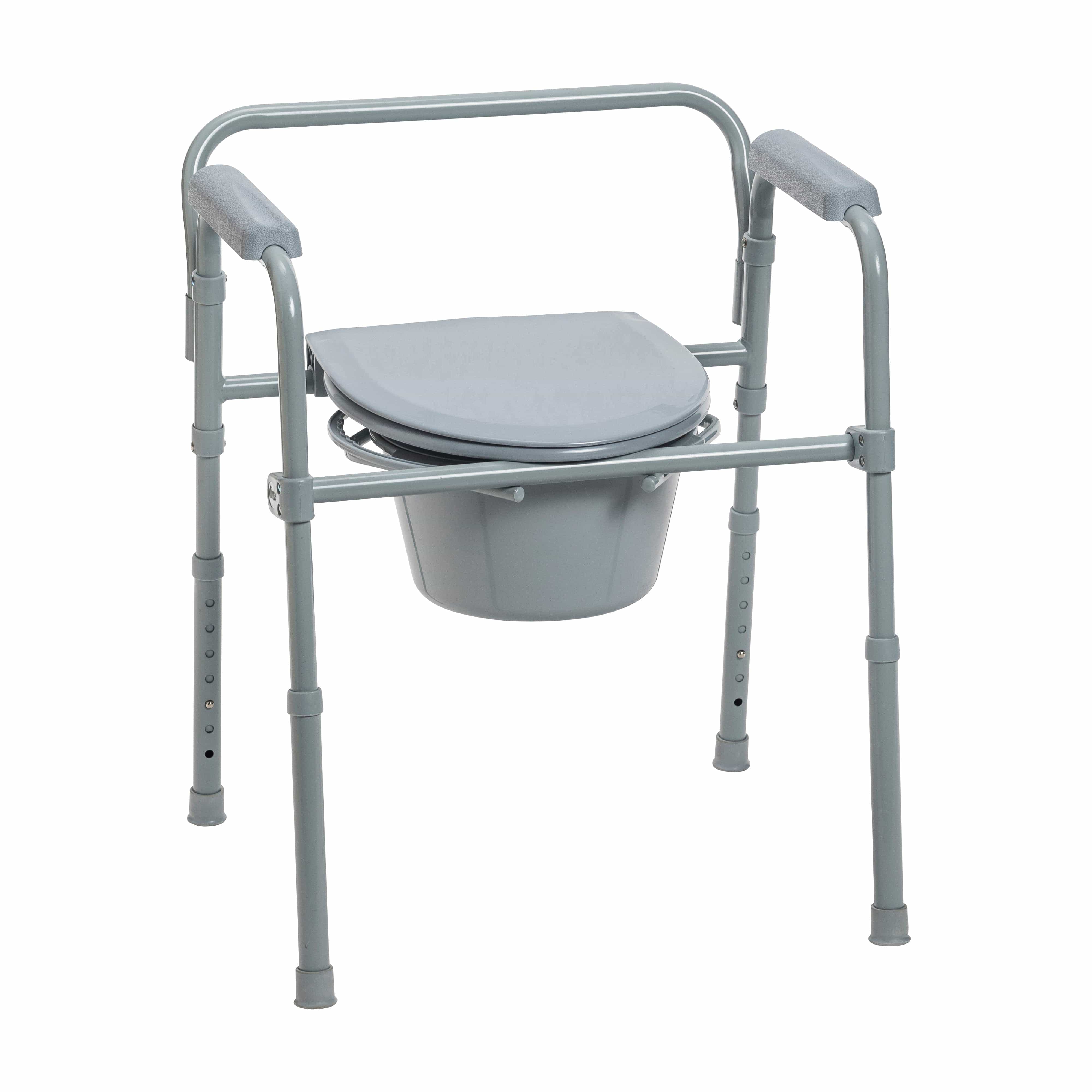 Drive Medical Commodes Drive Medical PreserveTech Steel Folding Bedside Commode