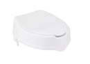 Drive Medical Bathroom Safety Drive Medical Raised Toilet Seat with Lock and Lid, Standard Seat