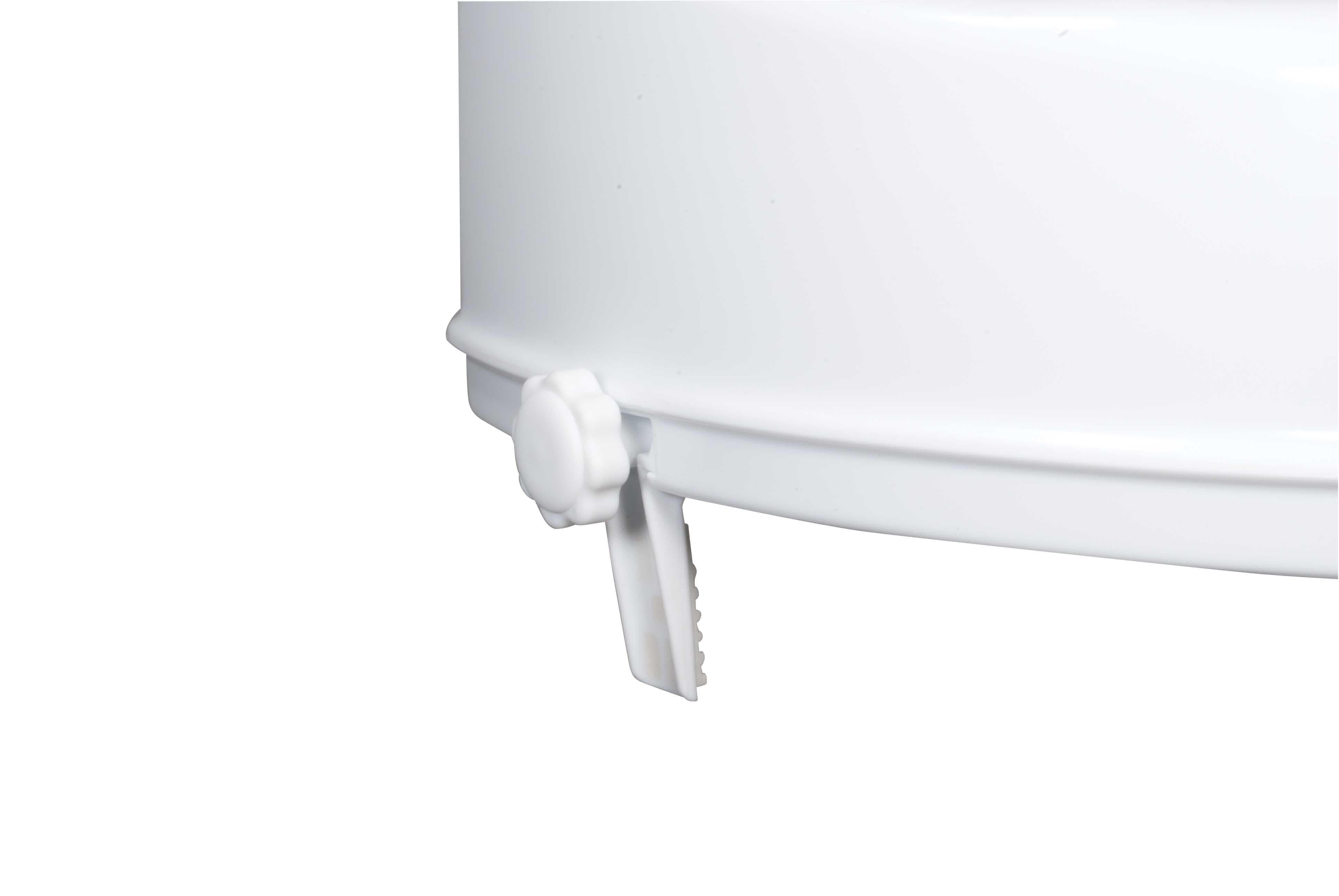 Drive Medical Bathroom Safety Drive Medical Raised Toilet Seat with Lock and Lid, Standard Seat