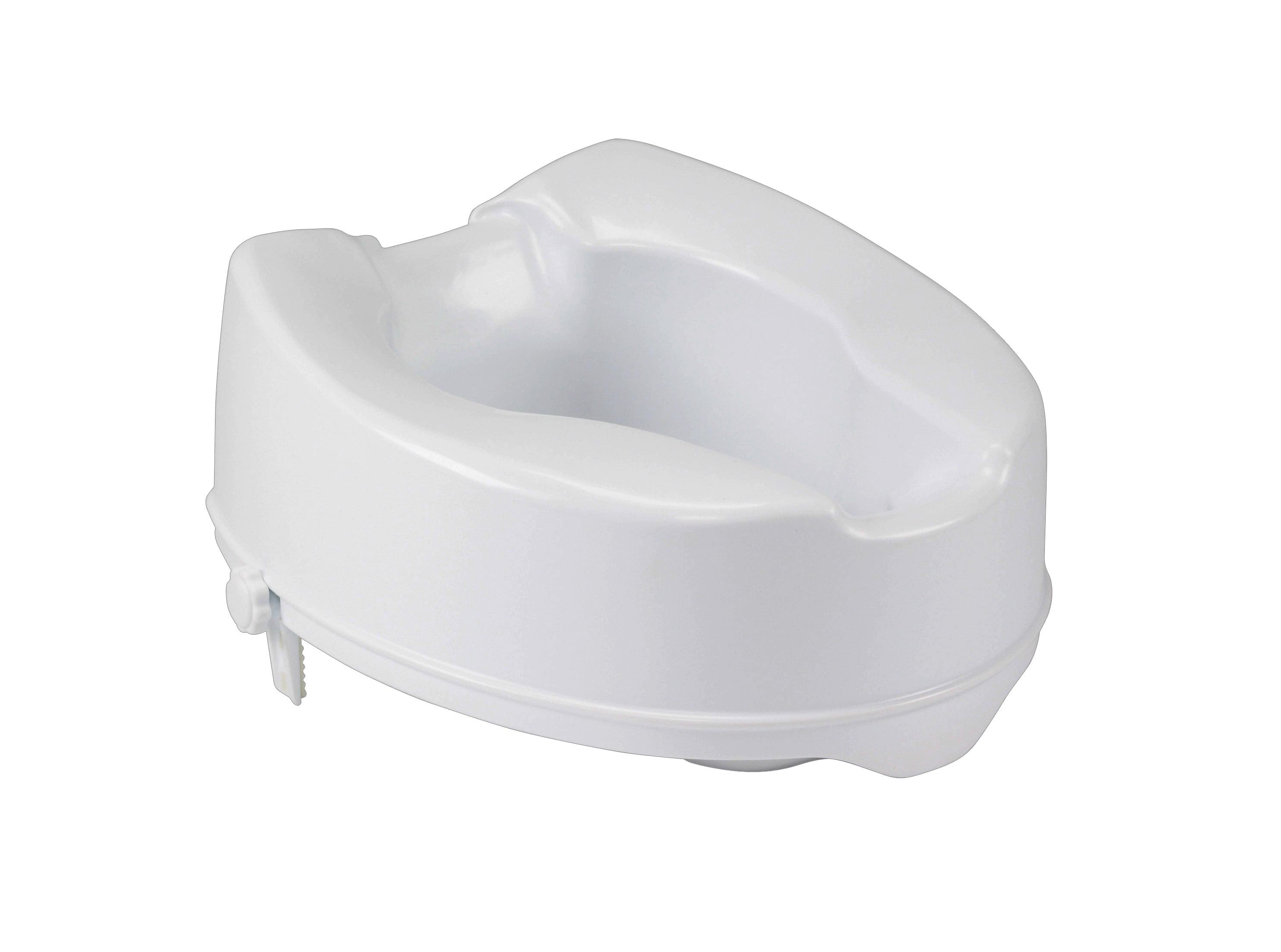Drive Medical Bathroom Safety 6" Height Drive Medical Raised Toilet Seat with Lock, Standard Seat