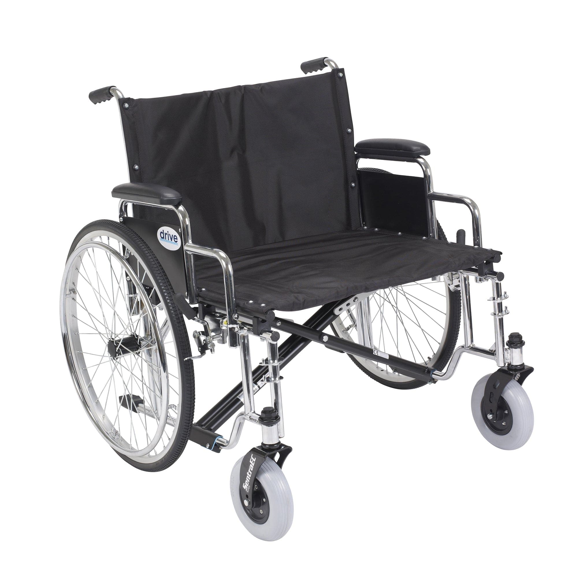Drive Medical Wheelchairs Detachable Desk Arms / 26" Seat Drive Medical Sentra EC Heavy Duty Extra Wide Wheelchair