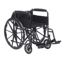 Drive Medical Wheelchairs/Standard Wheelchairs Drive Medical Silver Sport 1 Wheelchair with Full Arms and Swing away Removable Footrest