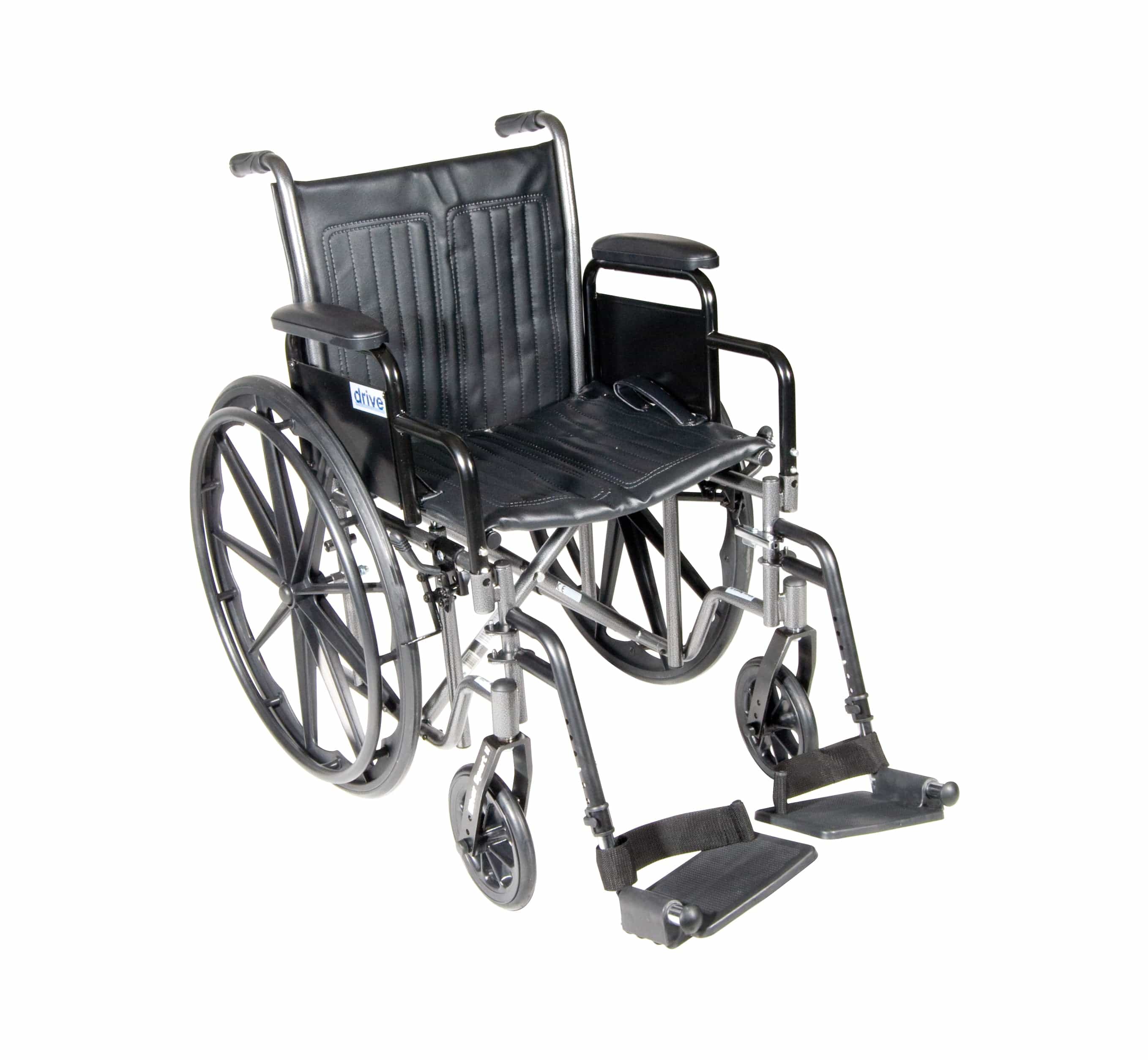 Drive Medical Wheelchairs/Standard Wheelchairs Detachable Desk Arms and Swing away Footrests / 16" Seat Drive Medical Silver Sport 2 Wheelchair