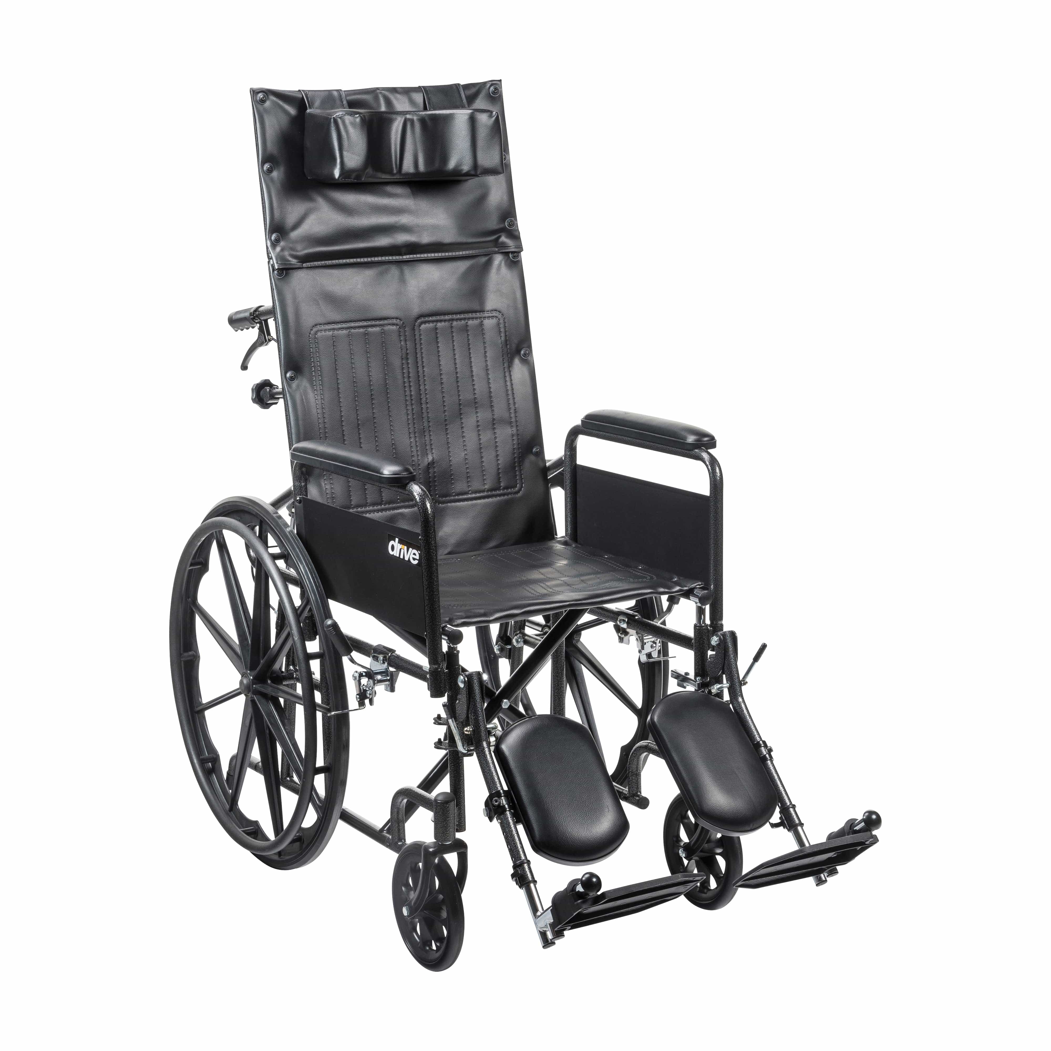 Drive Medical Wheelchairs Full Arms / 16" Seat Drive Medical Silver Sport Full-Reclining Wheelchair Wholesale