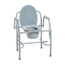 Drive Medical Commodes Drive Medical Steel Drop Arm Bedside Commode with Padded Arms