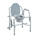 Drive Medical Commodes Drive Medical Steel Drop Arm Bedside Commode with Padded Arms