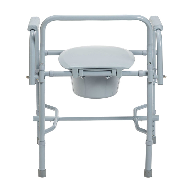 Drive Medical Commodes Drive Medical Steel Drop Arm Bedside Commode with Padded Arms