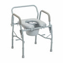 Drive Medical Commodes Drive Medical Steel Drop Arm Bedside Commode with Padded Seat & Arms