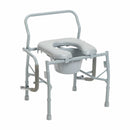 Drive Medical Commodes Drive Medical Steel Drop Arm Bedside Commode with Padded Seat & Arms