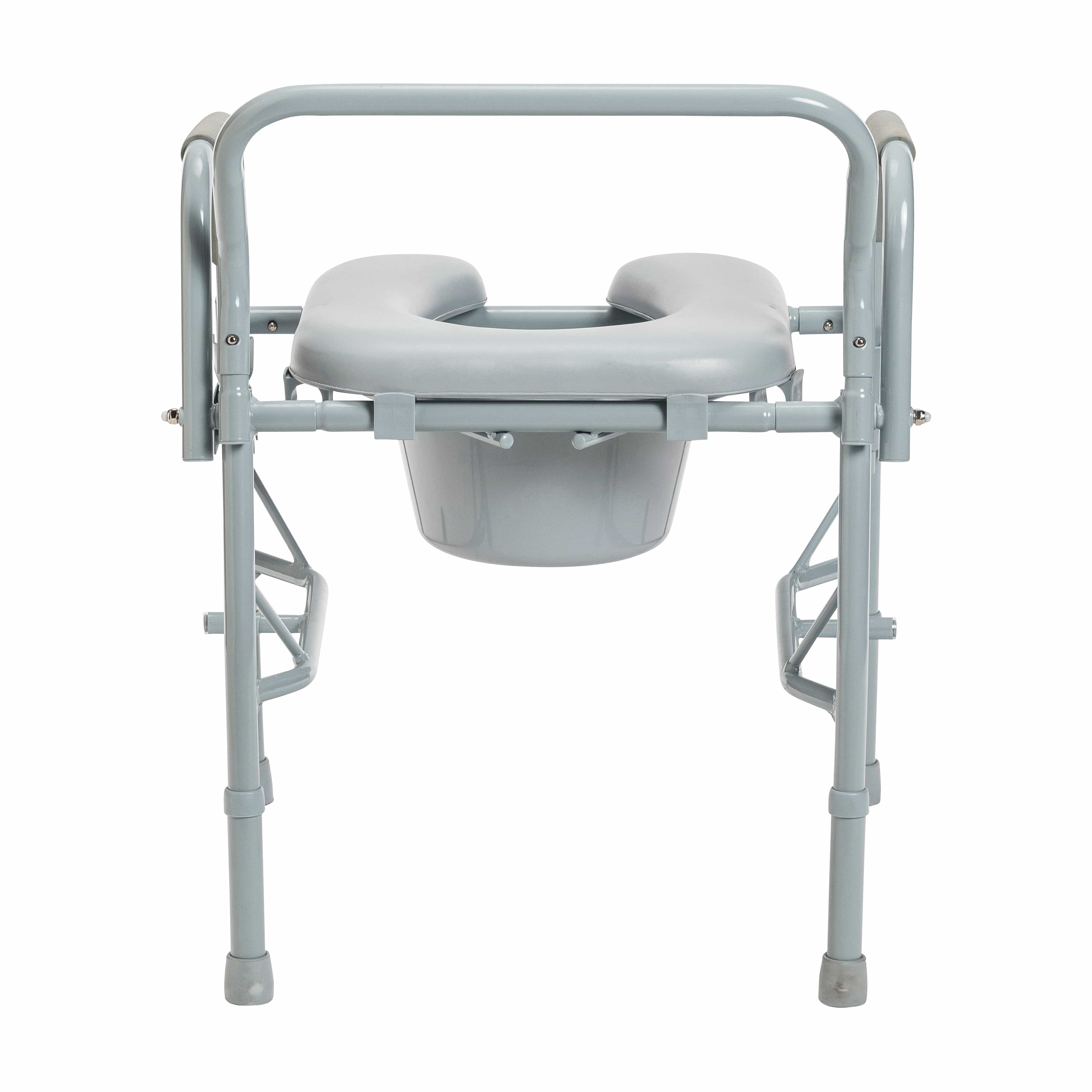 Drive Medical Commodes Drive Medical Steel Drop Arm Bedside Commode with Padded Seat & Arms