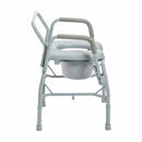 Drive Medical Commodes Drive Medical Steel Drop Arm Bedside Commode with Padded Seat & Arms