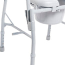 Drive Medical Commodes Drive Medical Steel Drop Arm Bedside Commode with Padded Seat & Arms
