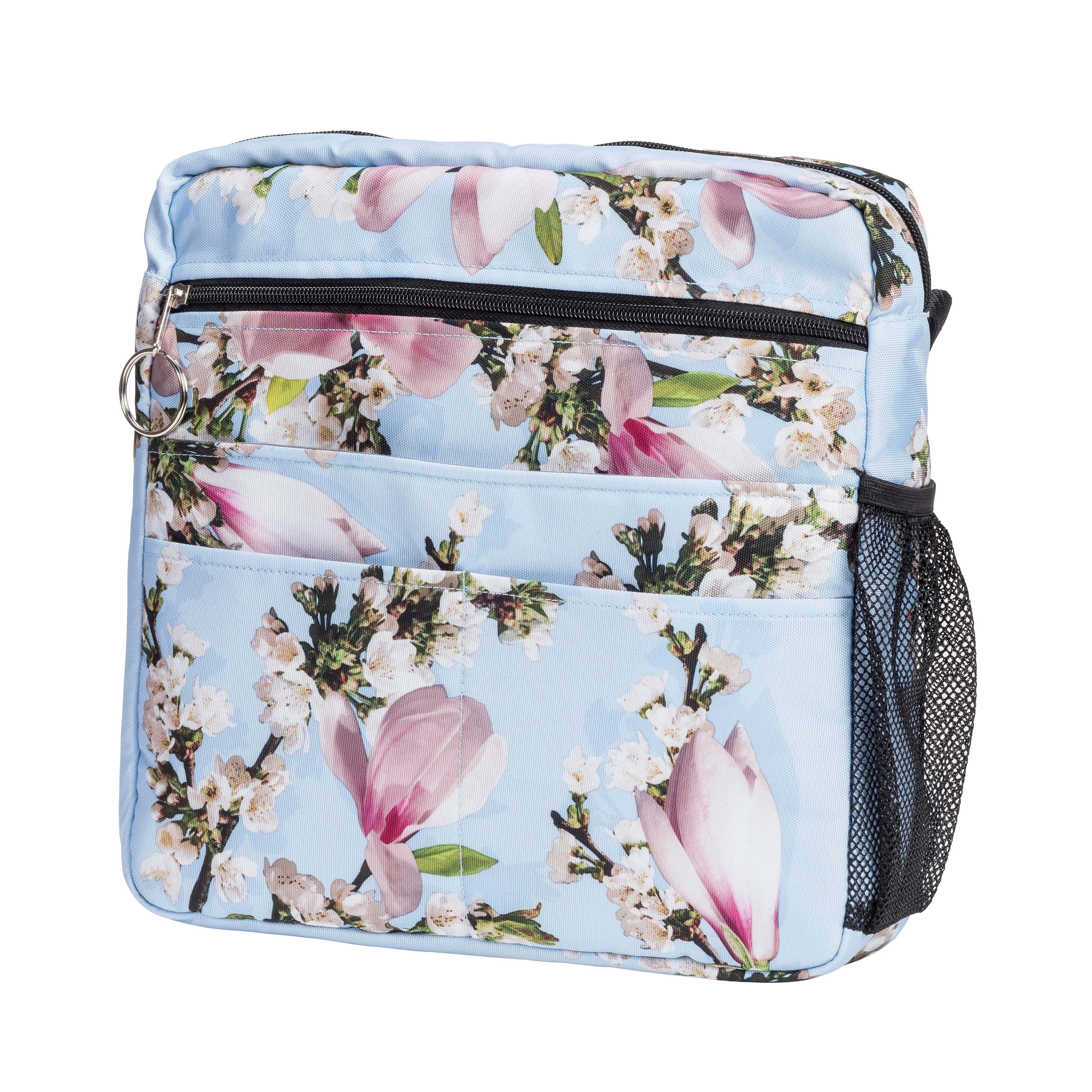 Drive Medical Walkers/Walker Accessories/Walker Carry Pouches and Baskets Blue Floral Drive Medical Universal Mobility Tote