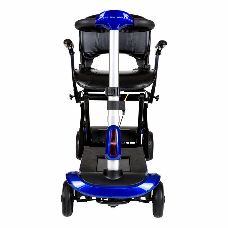 Drive Medical Power Mobility Drive Medical ZooMe Auto-Flex Folding Travel Scooter, Blue