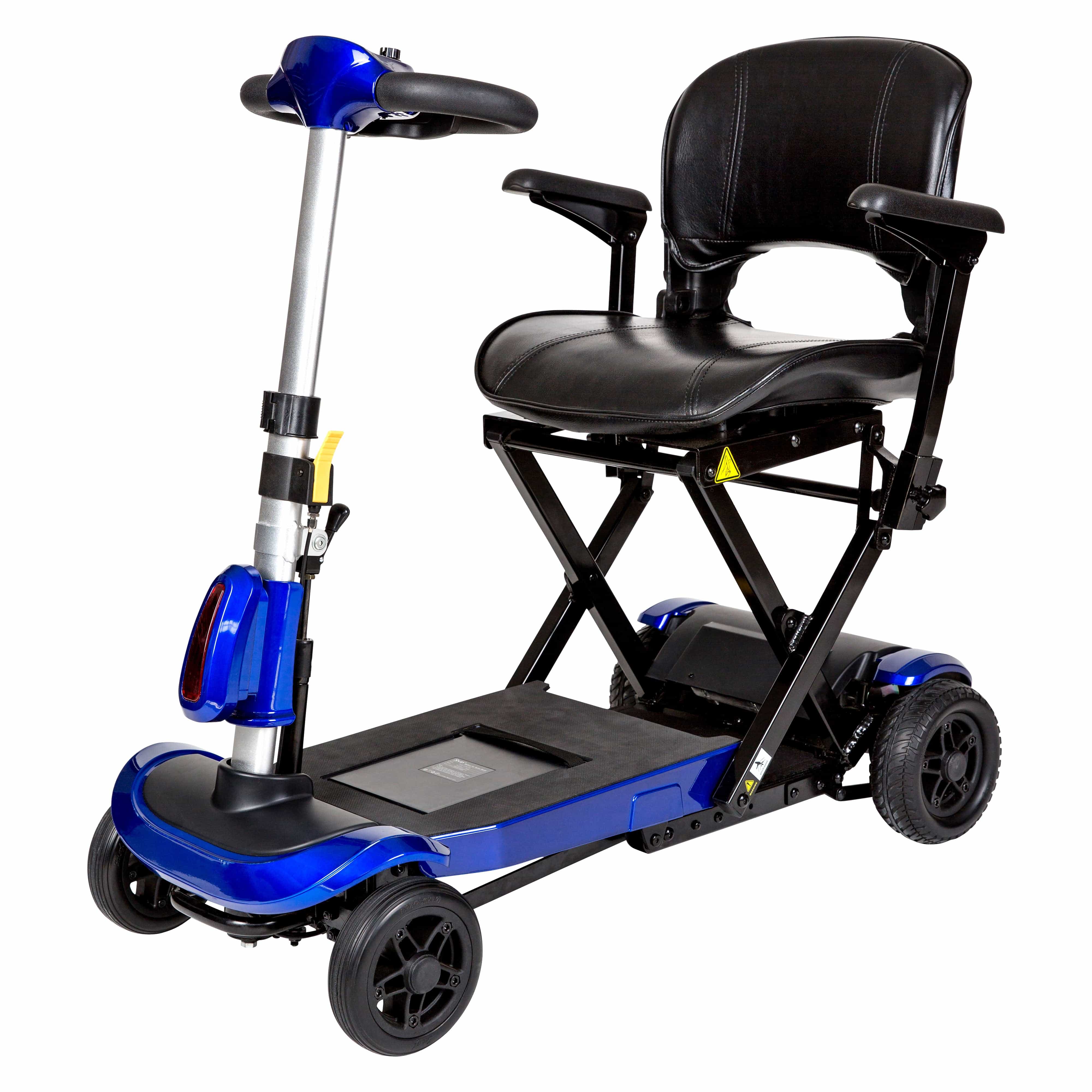 Drive Medical Power Mobility Drive Medical ZooMe Auto-Flex Folding Travel Scooter, Blue