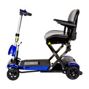 Drive Medical Power Mobility Drive Medical ZooMe Auto-Flex Folding Travel Scooter, Blue