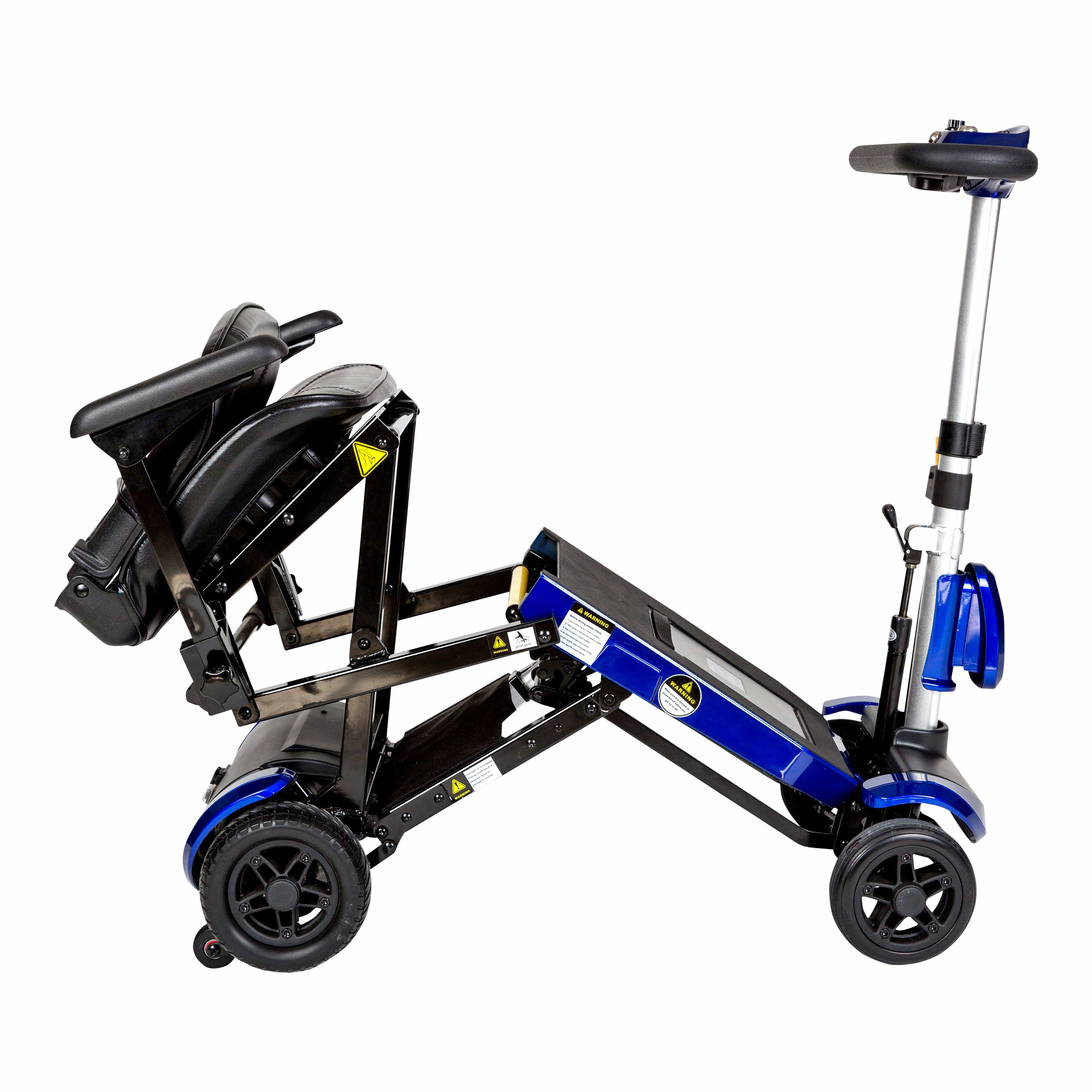 Drive Medical Power Mobility Drive Medical ZooMe Auto-Flex Folding Travel Scooter, Blue