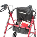 Drive Medical Adjustable Height Rollator Rolling Walker with 6" Wheels
