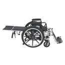 Drive Medical Viper Plus Light Weight Reclining Wheelchair with Elevating Leg rest and Flip Back Detachable Arms