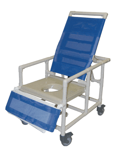 Healthline PVC Reclining Shower Chairs Healthline Bariatric reclining shower chair vacuum seat