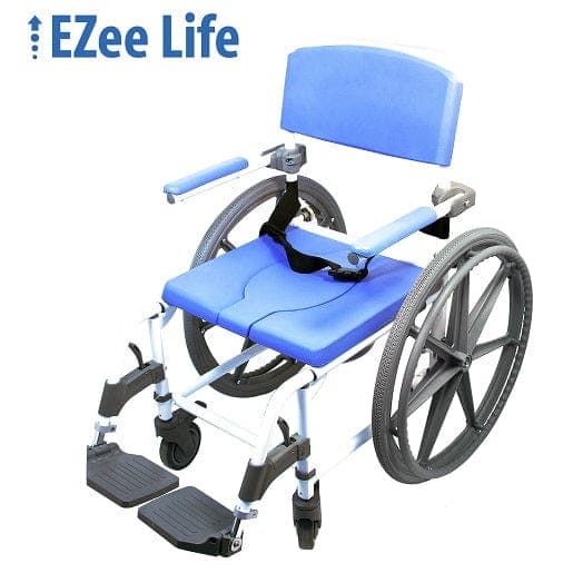 Healthline Non Tilt Wheelchairs Healthline Model #180-24-4W Aluminum Shower Commode 18″ seat (New 4 way)
