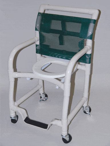 Healthline Standard size 18" Shower Chairs Healthline Shower and Commode Chair Standard with Footrest