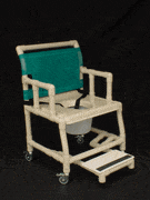 Healthline Mid-size 21" Shower Chairs Healthline Wide Shower Chair 21″ Vacuum Seat Drop Arm Sliding footre