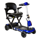 Drive Medical ZooMe Auto-Flex Folding Travel Scooter, Blue